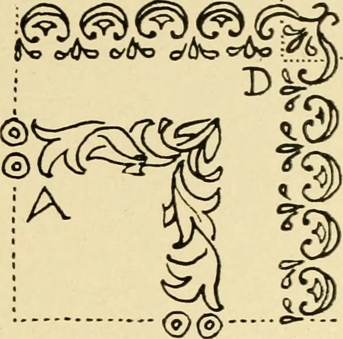 An illustration from Pattern design : a book for students treating in a practical way of the anatomy, planning & evolution of repeated ornament, 1915, leaf 260