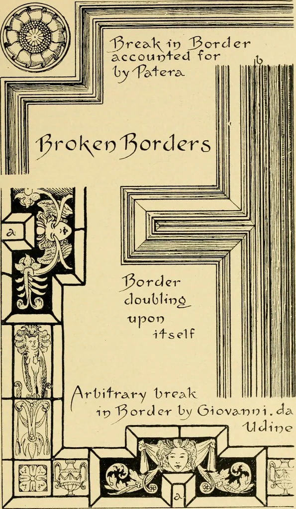An illustration from Pattern design : a book for students treating in a practical way of the anatomy, planning & evolution of repeated ornament, 1915, leaf 262