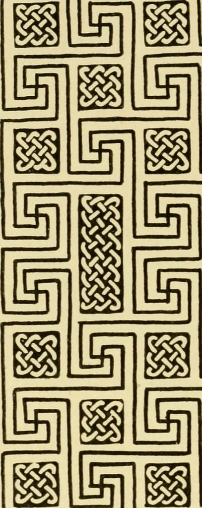 An illustration from Pattern design : a book for students treating in a practical way of the anatomy, planning & evolution of repeated ornament, 1915, leaf 271
