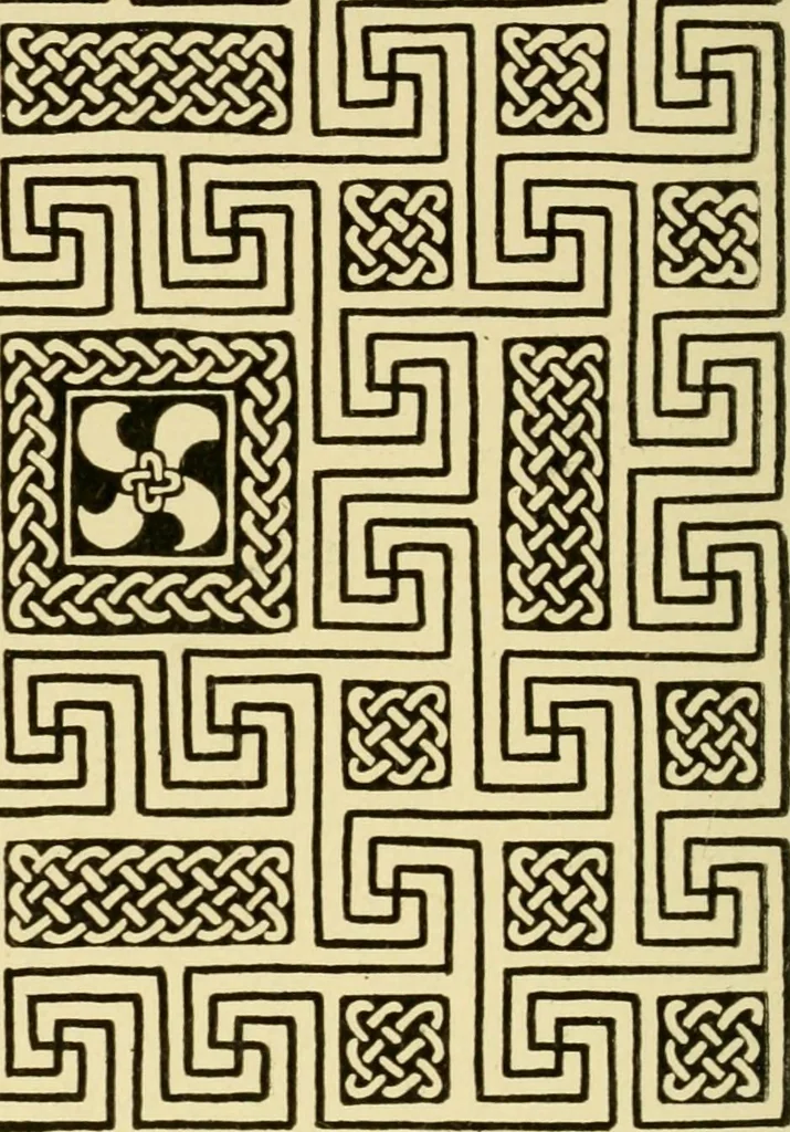 An illustration from Pattern design : a book for students treating in a practical way of the anatomy, planning & evolution of repeated ornament, 1915, leaf 271