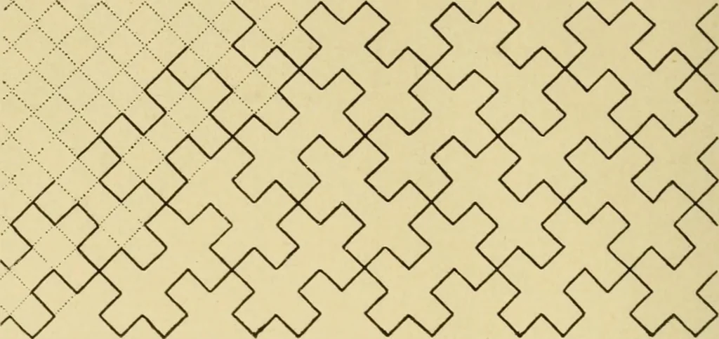An illustration from Pattern design : a book for students treating in a practical way of the anatomy, planning & evolution of repeated ornament, 1915, leaf 41