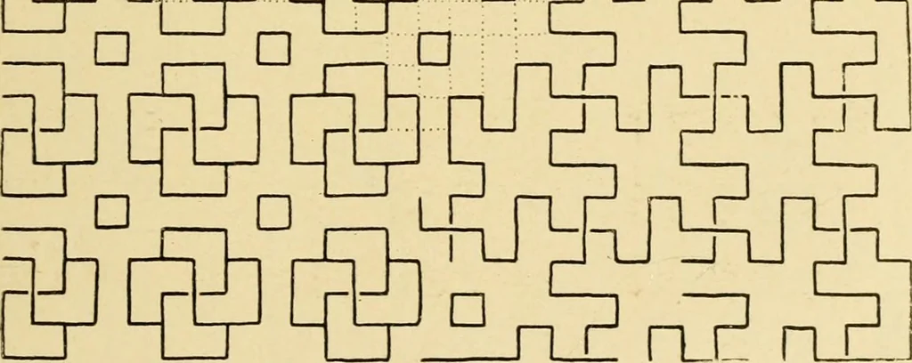 An illustration from Pattern design : a book for students treating in a practical way of the anatomy, planning & evolution of repeated ornament, 1915, leaf 42