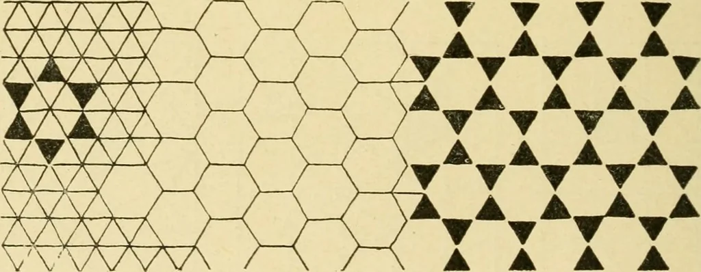 An illustration from Pattern design : a book for students treating in a practical way of the anatomy, planning & evolution of repeated ornament, 1915, leaf 45