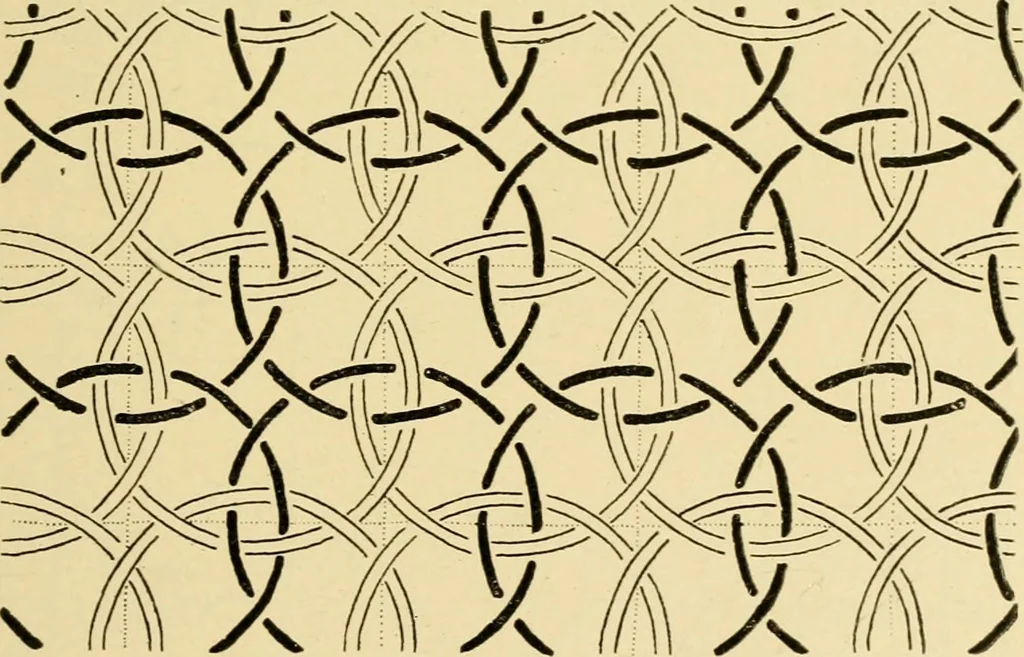 An illustration from Pattern design : a book for students treating in a practical way of the anatomy, planning & evolution of repeated ornament, 1915, leaf 56