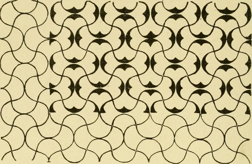 An illustration from Pattern design : a book for students treating in a practical way of the anatomy, planning & evolution of repeated ornament, 1915, leaf 59