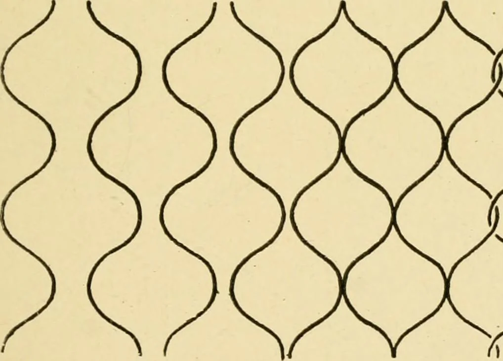 An illustration from Pattern design : a book for students treating in a practical way of the anatomy, planning & evolution of repeated ornament, 1915, leaf 60