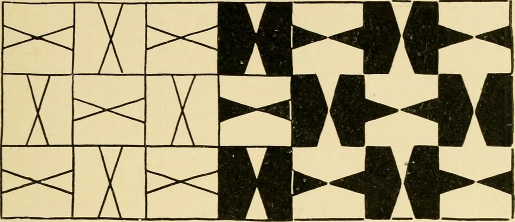 An illustration from Pattern design : a book for students treating in a practical way of the anatomy, planning & evolution of repeated ornament, 1915, leaf 70
