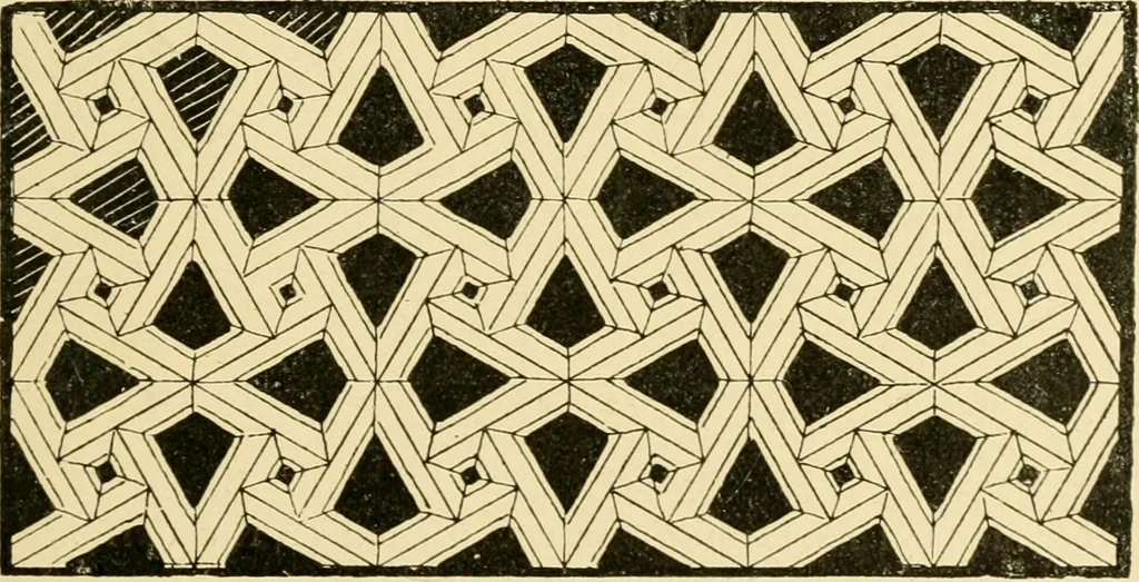 An illustration from Pattern design : a book for students treating in a practical way of the anatomy, planning & evolution of repeated ornament, 1915, leaf 70