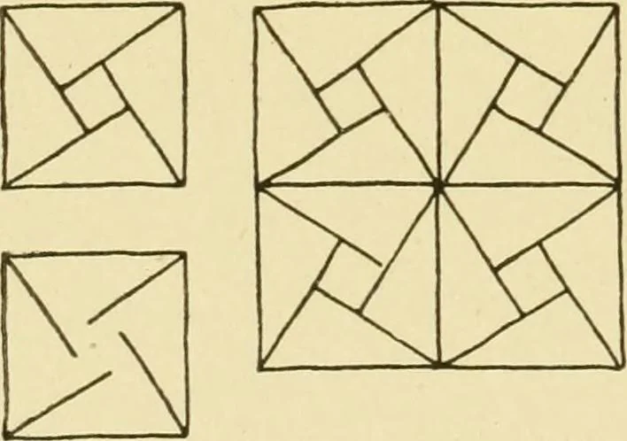 An illustration from Pattern design : a book for students treating in a practical way of the anatomy, planning & evolution of repeated ornament, 1915, leaf 71