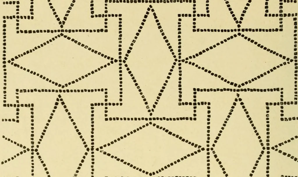 An illustration from Pattern design : a book for students treating in a practical way of the anatomy, planning & evolution of repeated ornament, 1915, leaf 73