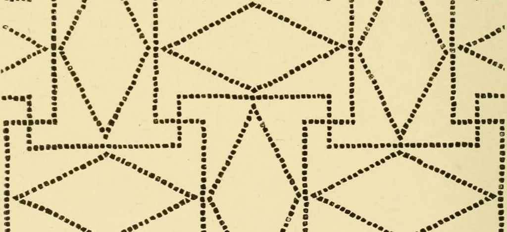 An illustration from Pattern design : a book for students treating in a practical way of the anatomy, planning & evolution of repeated ornament, 1915, leaf 73