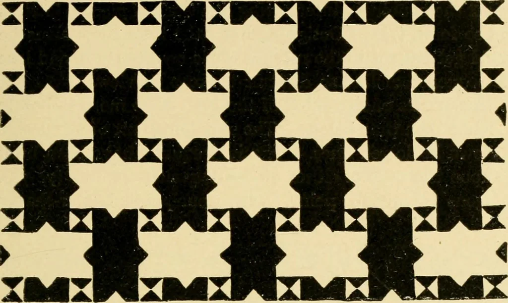 An illustration from Pattern design : a book for students treating in a practical way of the anatomy, planning & evolution of repeated ornament, 1915, leaf 74