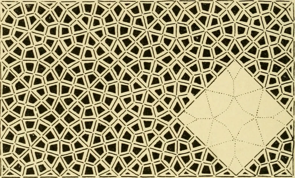 An illustration from Pattern design : a book for students treating in a practical way of the anatomy, planning & evolution of repeated ornament, 1915, leaf 75