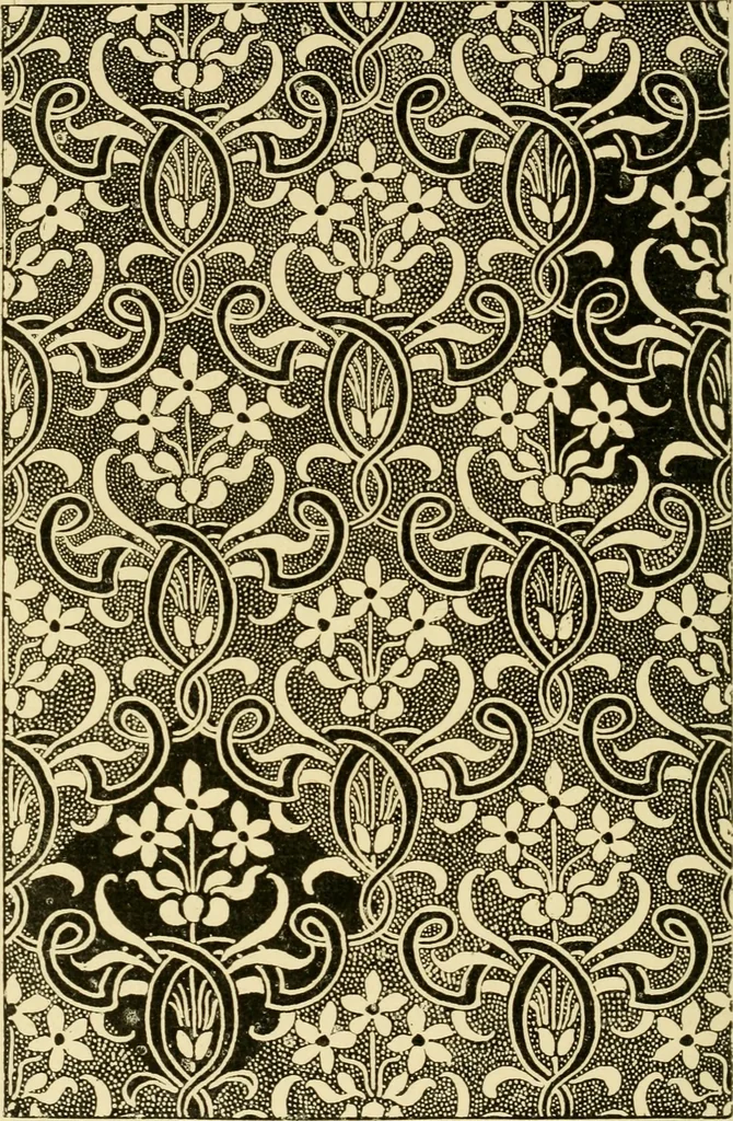 An illustration from Pattern design : a book for students treating in a practical way of the anatomy, planning & evolution of repeated ornament, 1915, leaf 91