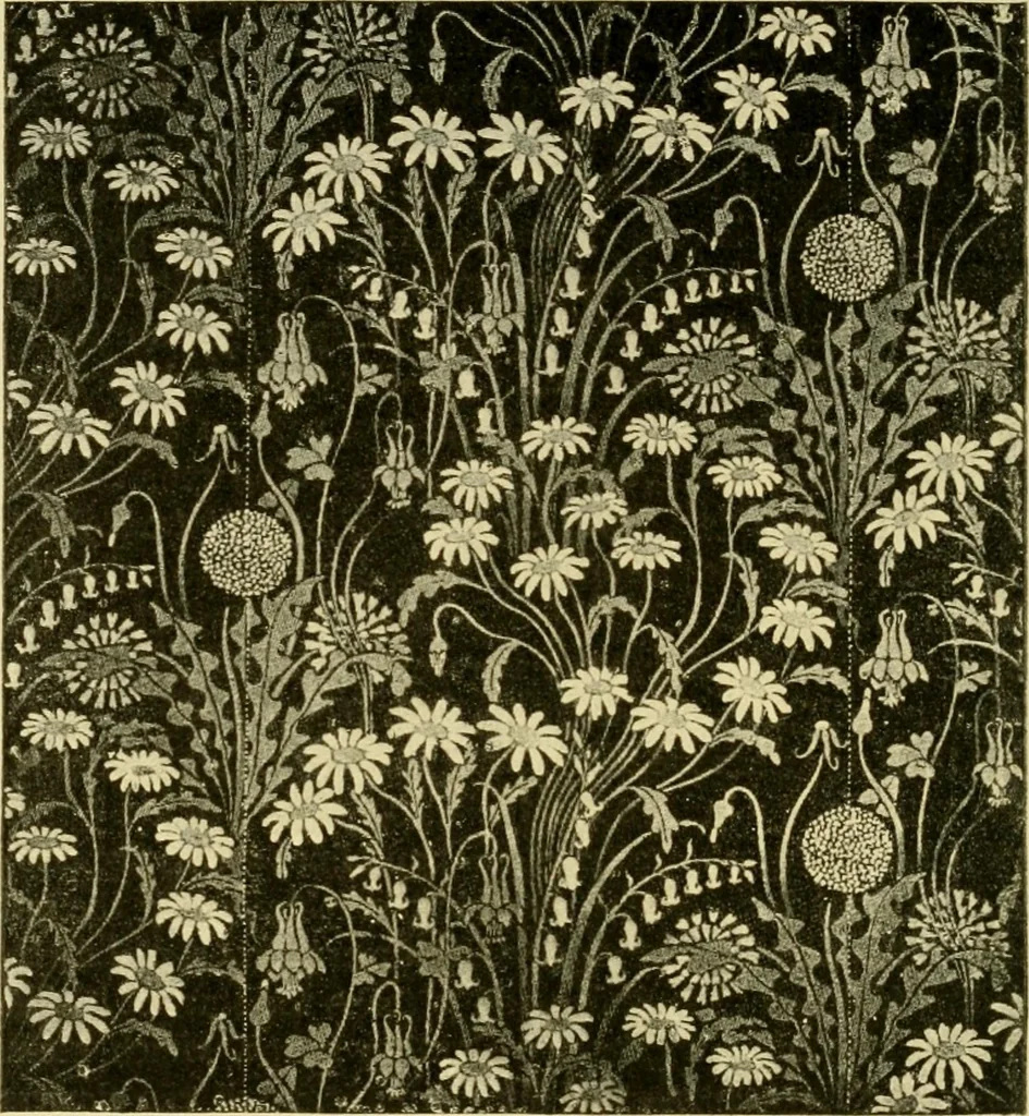 An illustration from Pattern design : a book for students treating in a practical way of the anatomy, planning & evolution of repeated ornament, 1915, leaf 93