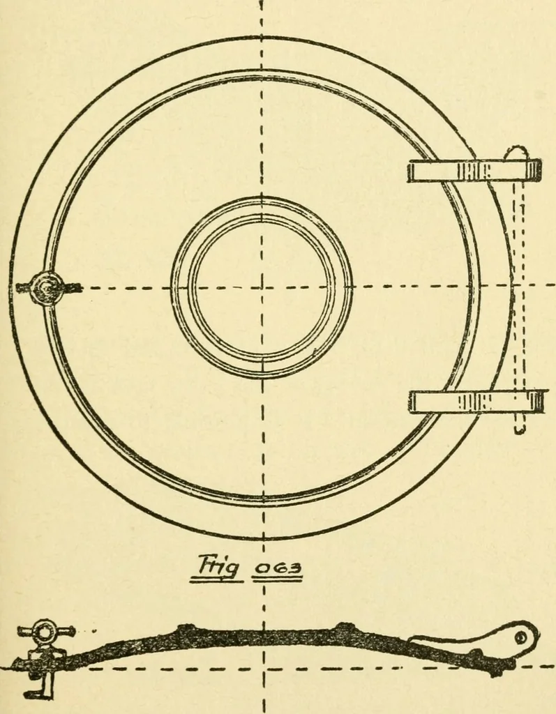 An illustration from Pattern making and foundry practice; a plain statement of the methods of wood pattern making, as practiced in modern pattern shops, with complete instructions for sweep work and notes on foundry practice, together with numerous drawings taken from actual patterns .., 1905, leaf 114