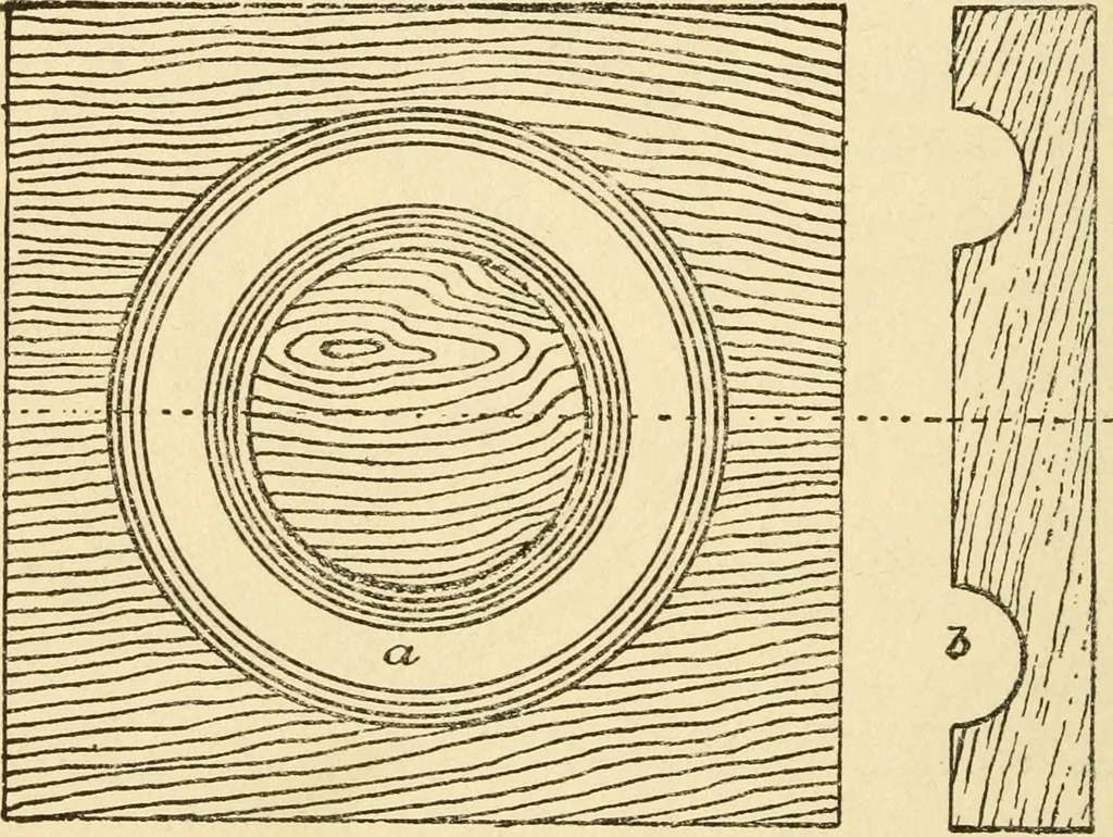 An illustration from Pattern making and foundry practice; a plain statement of the methods of wood pattern making, as practiced in modern pattern shops, with complete instructions for sweep work and notes on foundry practice, together with numerous drawings taken from actual patterns .., 1905, leaf 75