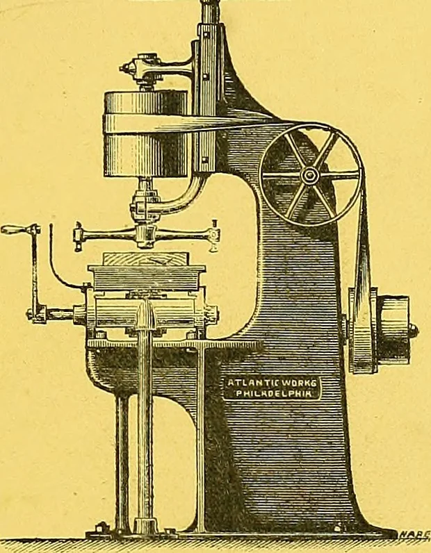 An illustration from Pattern-making machinery manufactured by Richards, London & Kelley, Atlantic works, Philadelphia, 1873, leaf 34