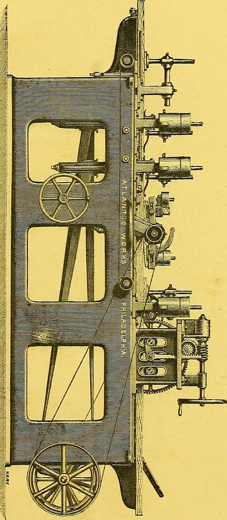 An illustration from Pattern-making machinery manufactured by Richards, London & Kelley, Atlantic works, Philadelphia, 1873, leaf 36