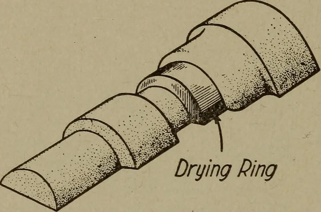 An illustration from Pattern making; a practical treatise for the pattern maker on wood-working and wood turning, tools and equipment, construction of simple and complicated patterns, modern molding machines and molding practice, 1916, leaf 151