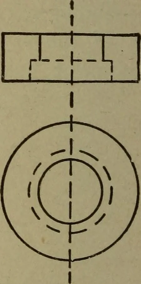 An illustration from Pattern making; a practical treatise for the pattern maker on wood-working and wood turning, tools and equipment, construction of simple and complicated patterns, modern molding machines and molding practice, 1916, leaf 151