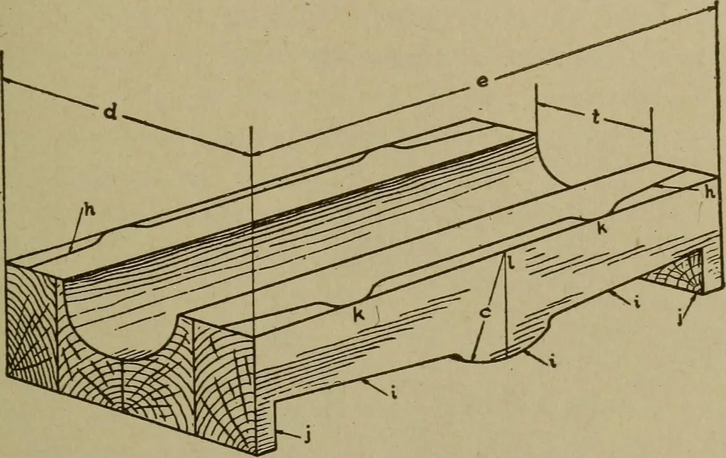 An illustration from Pattern making; a practical treatise for the pattern maker on wood-working and wood turning, tools and equipment, construction of simple and complicated patterns, modern molding machines and molding practice, 1916, leaf 186