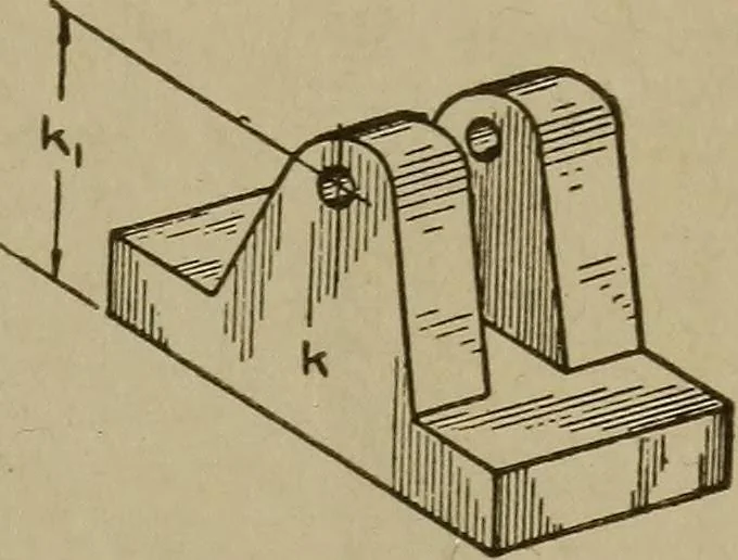 An illustration from Pattern making; a practical treatise for the pattern maker on wood-working and wood turning, tools and equipment, construction of simple and complicated patterns, modern molding machines and molding practice, 1916, leaf 208