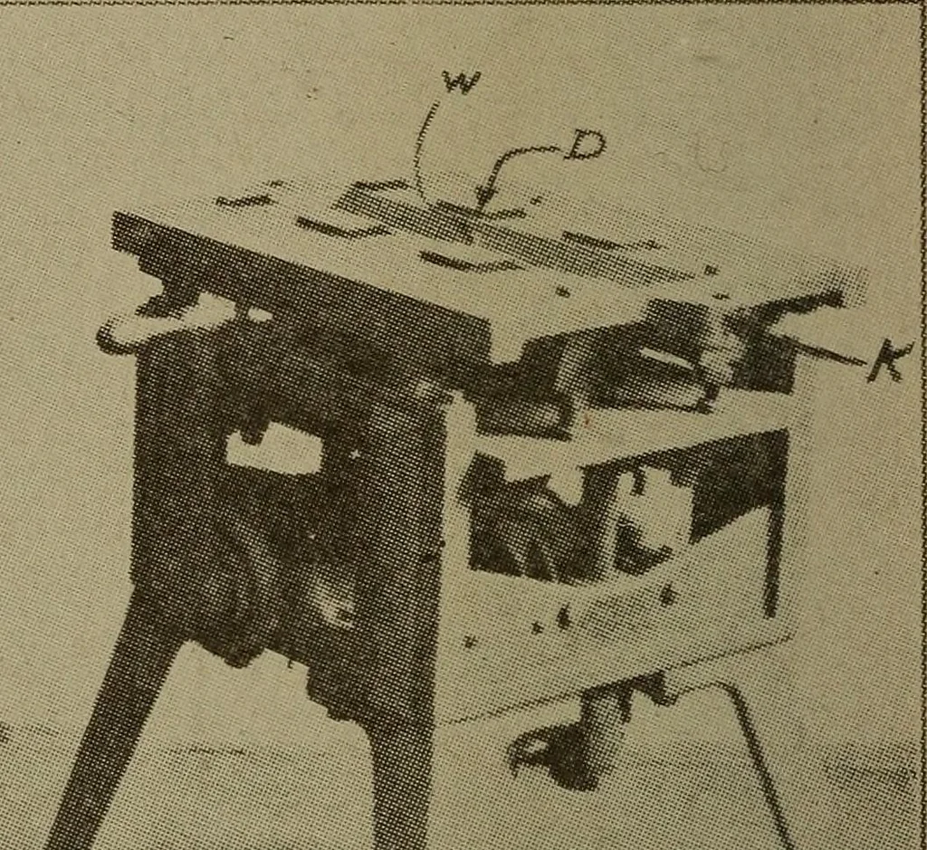 An illustration from Pattern making; a practical treatise for the pattern maker on wood-working and wood turning, tools and equipment, construction of simple and complicated patterns, modern molding machines and molding practice, 1916, leaf 211