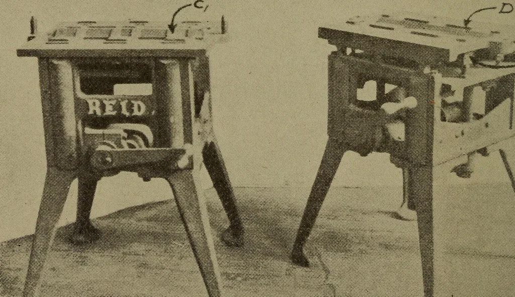 An illustration from Pattern making; a practical treatise for the pattern maker on wood-working and wood turning, tools and equipment, construction of simple and complicated patterns, modern molding machines and molding practice, 1916, leaf 211