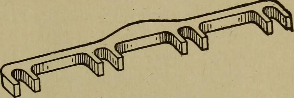 An illustration from Pattern making; a practical treatise for the pattern maker on wood-working and wood turning, tools and equipment, construction of simple and complicated patterns, modern molding machines and molding practice, 1916, leaf 224