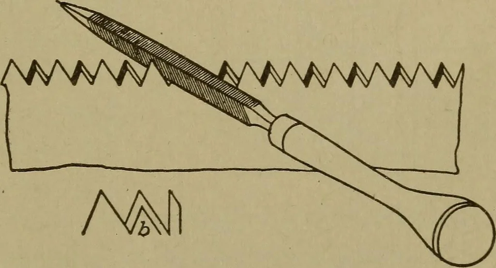 An illustration from Pattern making; a practical treatise for the pattern maker on wood-working and wood turning, tools and equipment, construction of simple and complicated patterns, modern molding machines and molding practice, 1916, leaf 24