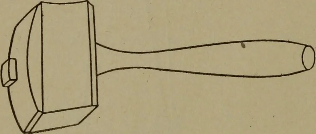 An illustration from Pattern making; a practical treatise for the pattern maker on wood-working and wood turning, tools and equipment, construction of simple and complicated patterns, modern molding machines and molding practice, 1916, leaf 49