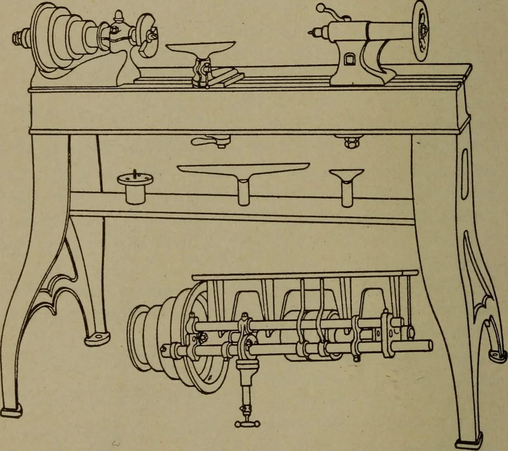 An illustration from Pattern making; a practical treatise for the pattern maker on wood-working and wood turning, tools and equipment, construction of simple and complicated patterns, modern molding machines and molding practice, 1916, leaf 55