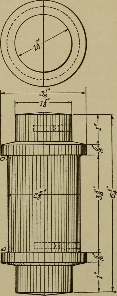 An illustration from Pattern making; a practical treatise for the pattern maker on wood-working and wood turning, tools and equipment, construction of simple and complicated patterns, modern molding machines and molding practice, 1916, leaf 94