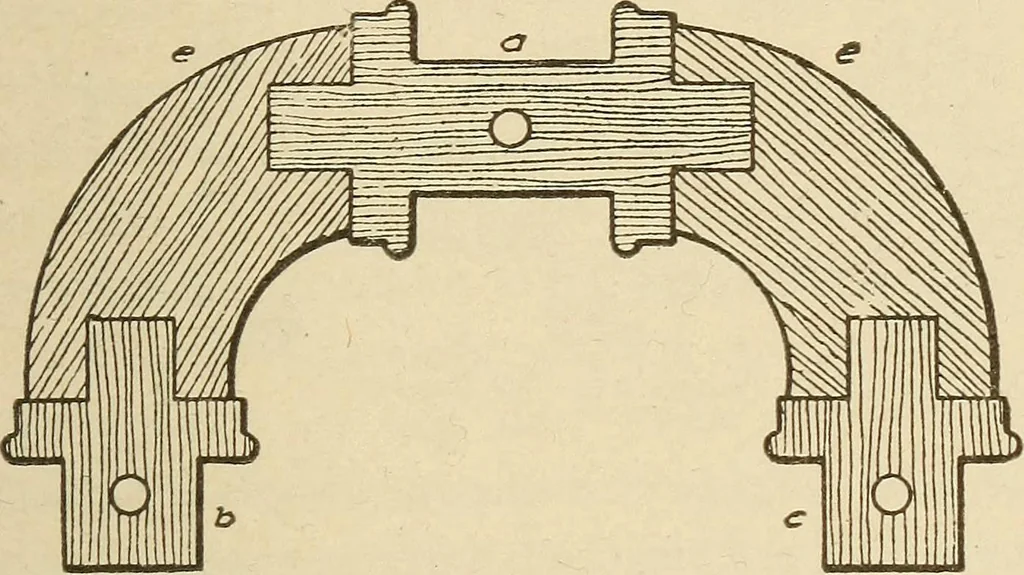 An illustration from Pattern making; a practical treatise for the pattern maker on wood-working and wood turning, tools and equipment, construction of simple and complicated patterns, modern molding machines and molding practice, 1921, leaf 138