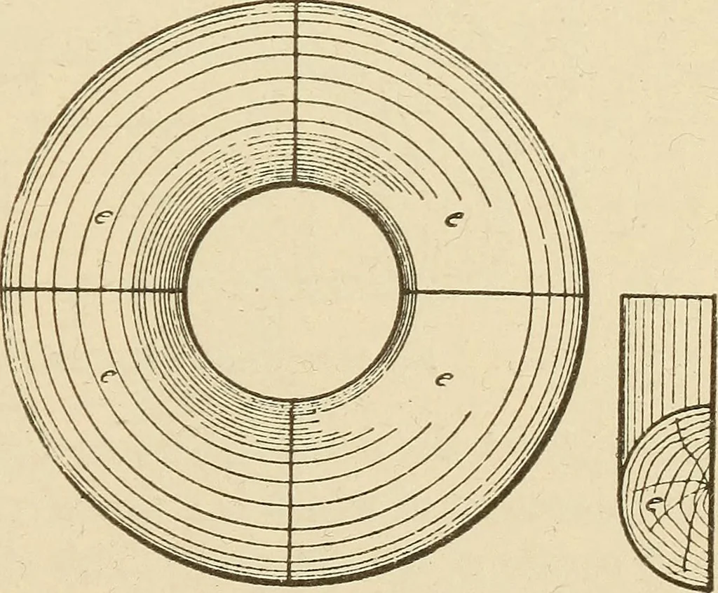 An illustration from Pattern making; a practical treatise for the pattern maker on wood-working and wood turning, tools and equipment, construction of simple and complicated patterns, modern molding machines and molding practice, 1921, leaf 138