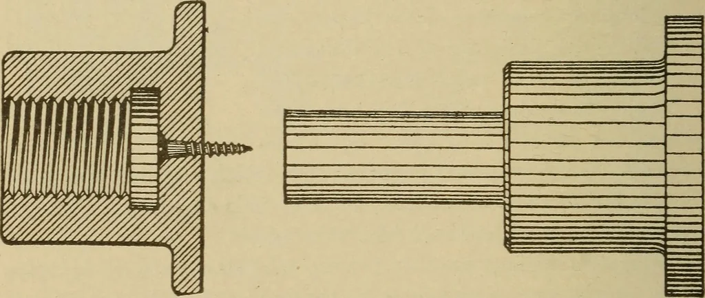 An illustration from Pattern making; a practical treatise for the pattern maker on wood-working and wood turning, tools and equipment, construction of simple and complicated patterns, modern molding machines and molding practice, 1921, leaf 141