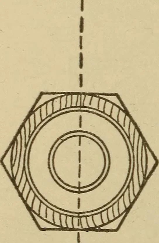 An illustration from Pattern making; a practical treatise for the pattern maker on wood-working and wood turning, tools and equipment, construction of simple and complicated patterns, modern molding machines and molding practice, 1921, leaf 151