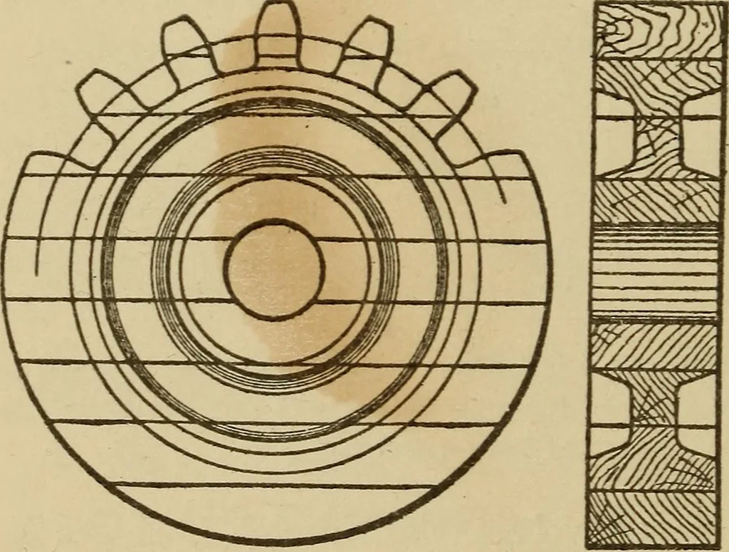 An illustration from Pattern making; a practical treatise for the pattern maker on wood-working and wood turning, tools and equipment, construction of simple and complicated patterns, modern molding machines and molding practice, 1921, leaf 163
