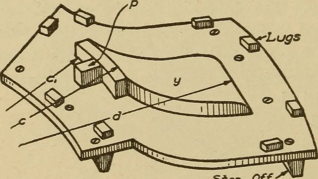 An illustration from Pattern making; a practical treatise for the pattern maker on wood-working and wood turning, tools and equipment, construction of simple and complicated patterns, modern molding machines and molding practice, 1921, leaf 179
