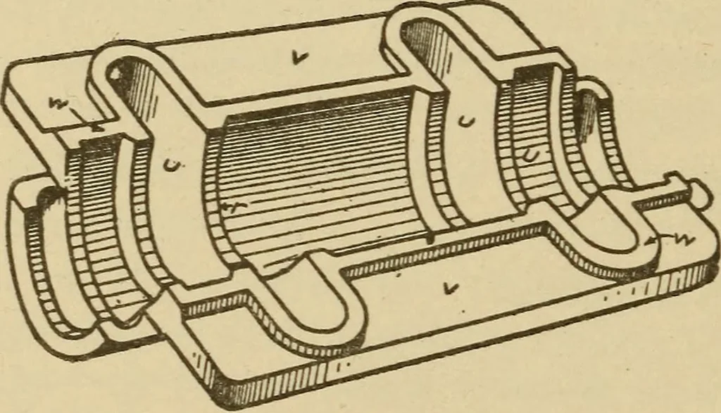 An illustration from Pattern making; a practical treatise for the pattern maker on wood-working and wood turning, tools and equipment, construction of simple and complicated patterns, modern molding machines and molding practice, 1921, leaf 185