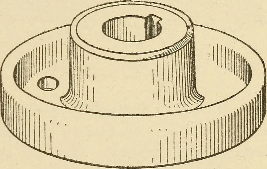 An illustration from Pattern making; a practical treatise for the pattern maker on wood-working and wood turning, tools and equipment, construction of simple and complicated patterns, modern molding machines and molding practice, 1921, leaf 190