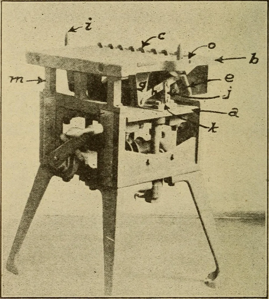 An illustration from Pattern making; a practical treatise for the pattern maker on wood-working and wood turning, tools and equipment, construction of simple and complicated patterns, modern molding machines and molding practice, 1921, leaf 203
