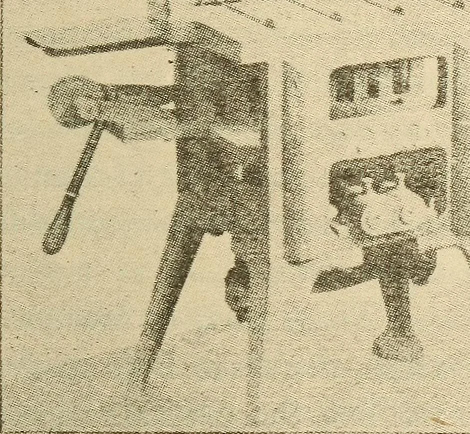 An illustration from Pattern making; a practical treatise for the pattern maker on wood-working and wood turning, tools and equipment, construction of simple and complicated patterns, modern molding machines and molding practice, 1921, leaf 218