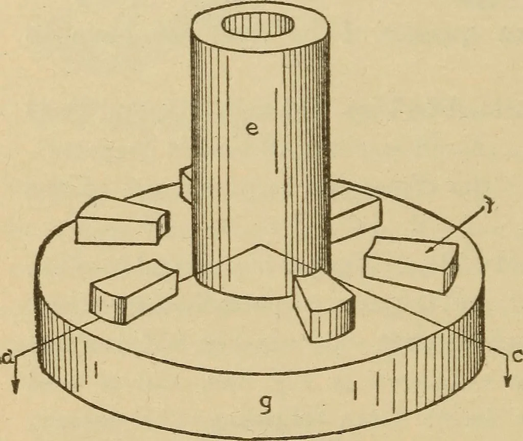 An illustration from Pattern making; a practical treatise for the pattern maker on wood-working and wood turning, tools and equipment, construction of simple and complicated patterns, modern molding machines and molding practice, 1921, leaf 225
