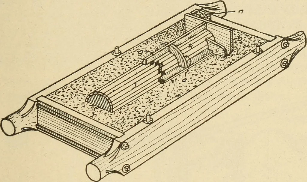An illustration from Pattern making; a practical treatise for the pattern maker on wood-working and wood turning, tools and equipment, construction of simple and complicated patterns, modern molding machines and molding practice, 1921, leaf 230
