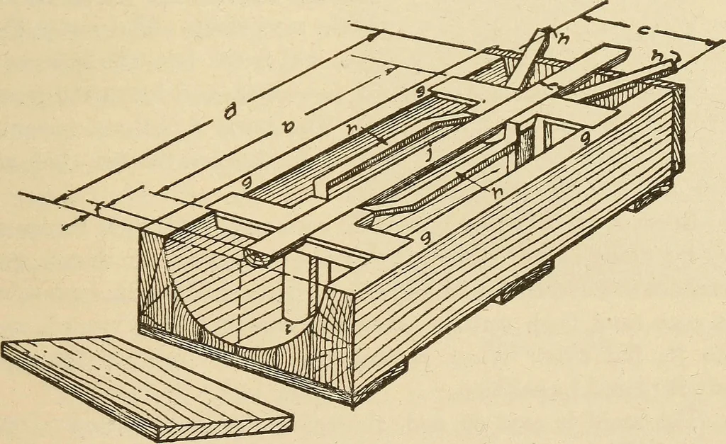 An illustration from Pattern making; a practical treatise for the pattern maker on wood-working and wood turning, tools and equipment, construction of simple and complicated patterns, modern molding machines and molding practice, 1921, leaf 234