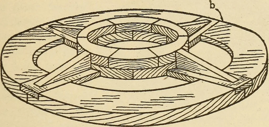 An illustration from Pattern making; a practical treatise for the pattern maker on wood-working and wood turning, tools and equipment, construction of simple and complicated patterns, modern molding machines and molding practice, 1921, leaf 238