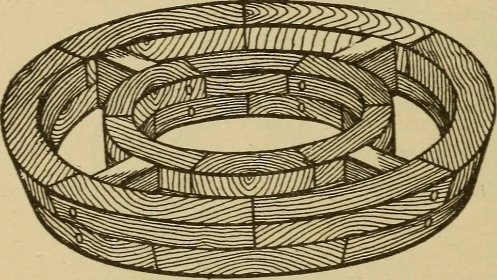 An illustration from Pattern making; a practical treatise for the pattern maker on wood-working and wood turning, tools and equipment, construction of simple and complicated patterns, modern molding machines and molding practice, 1921, leaf 239