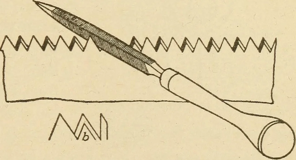 An illustration from Pattern making; a practical treatise for the pattern maker on wood-working and wood turning, tools and equipment, construction of simple and complicated patterns, modern molding machines and molding practice, 1921, leaf 24
